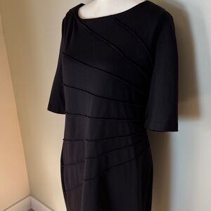 Connected Apparel Black Long Sleeve Dress
